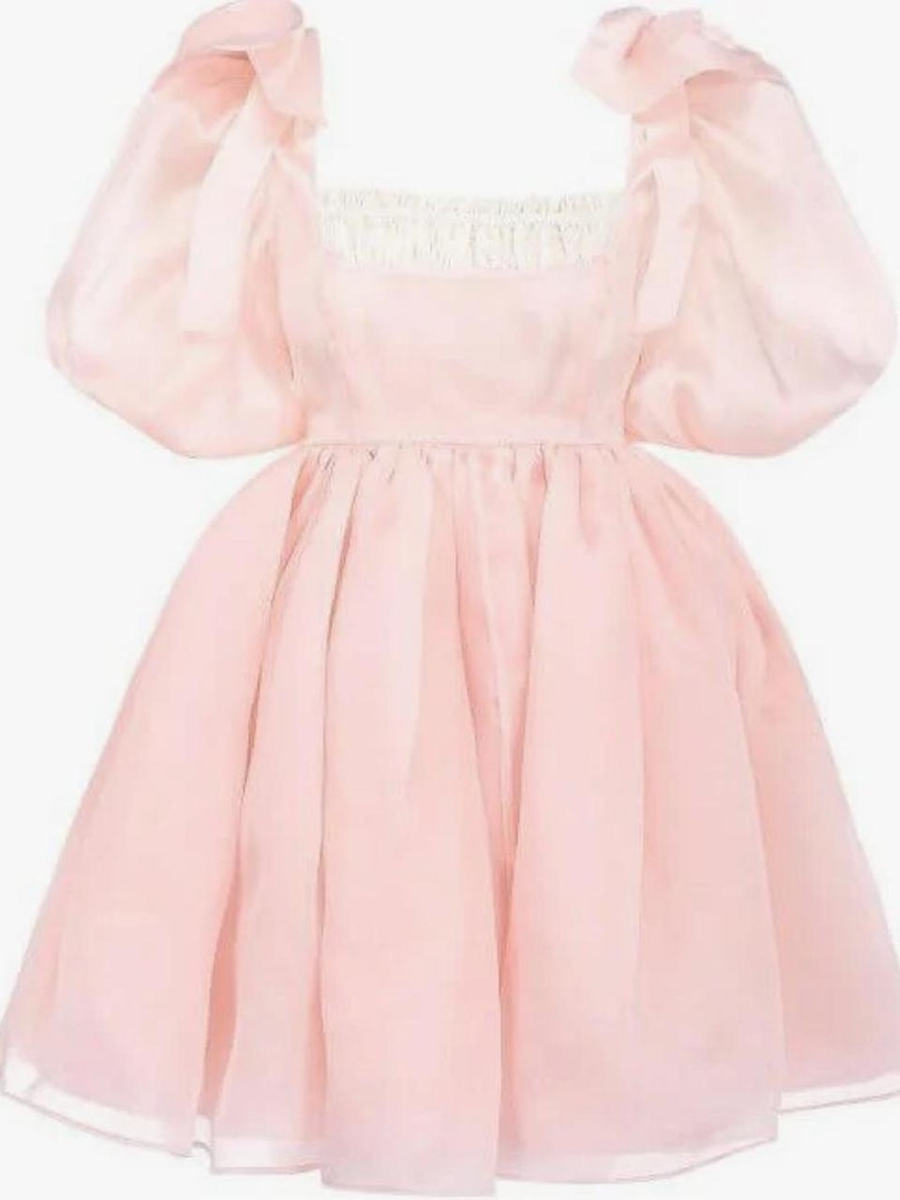 Selkie The Peach Fuzz Da Vinci Puff Dress 
Size Medium